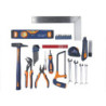 Boîte à outils de mécanicien 40 pièces DEXTER pour le stockage et déplacements