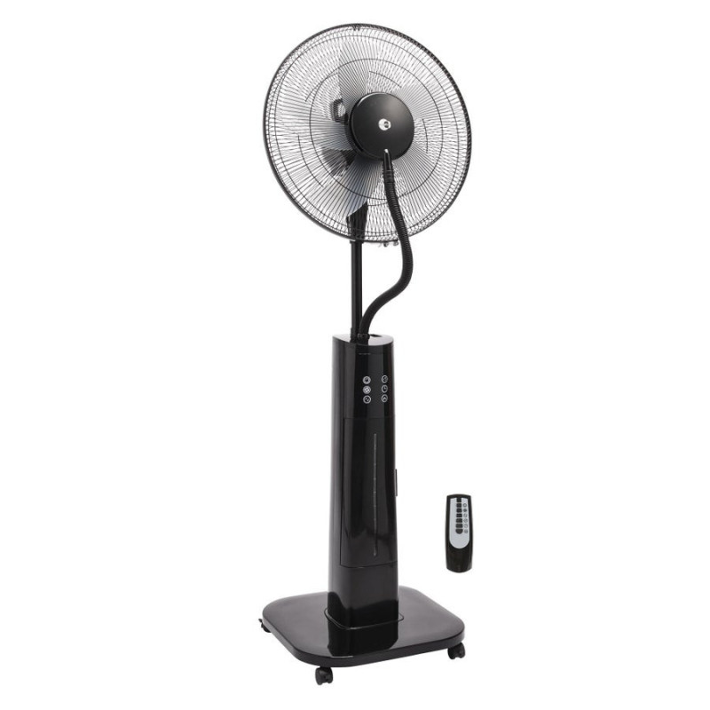 Ventilateur brumisateur sur pied. EQUATION. Diam. 40 cm. 70 W noir