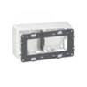 Double Cadre Saillie Horizontal Mosaic. Legrand Blanc Brillant