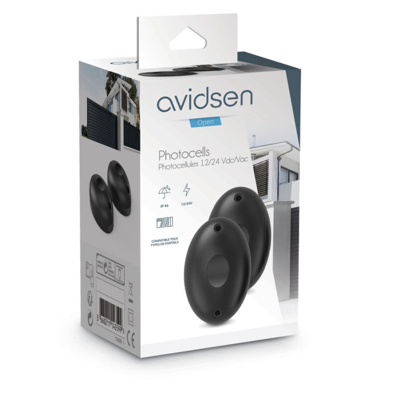 Jeu de photo cellules pour motorisation de portail. AVIDSEN 114359