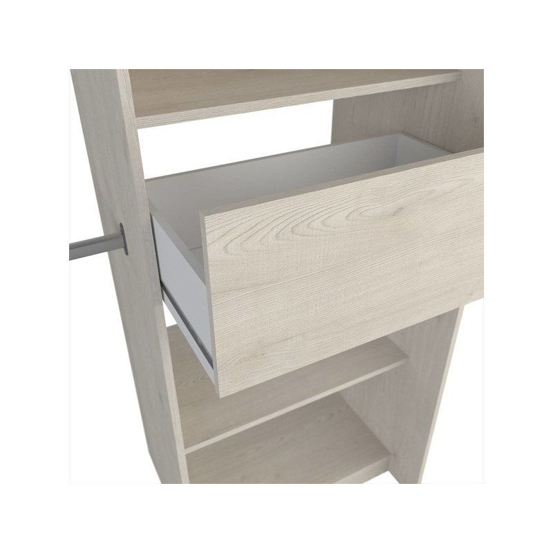 Kit dressing avec rideau New star topenga H.200 x l.122.8/177.2 x P.49.9 cm