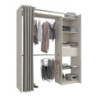 Kit dressing avec rideau New star topenga H.200 x l.122.8/177.2 x P.49.9 cm