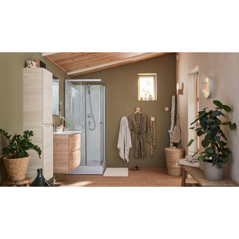 Lambris Bois pin mat brut ISB, L.200 x l.10 cm