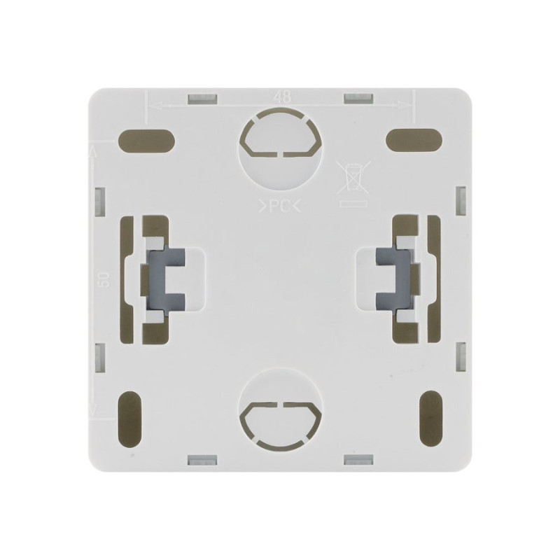 Prise avec terre saillie, complet, LEXMAN Surface, blanc
