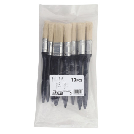 Lot de 10 pinceaux pour peindre toute surface