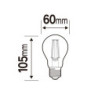Ampoule LED standard 60W E27 2700K x3pcs Blanc neutre - LEXMAN - 86577545