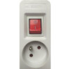 Multiprise filaire blanc LEXMAN