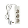 Multiprise filaire 1m 3 prises blanc