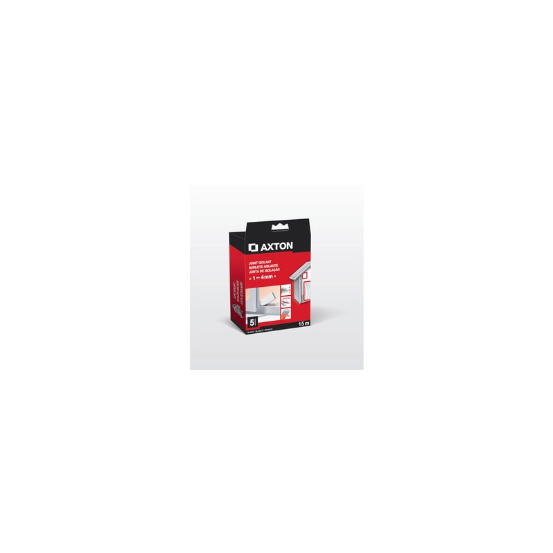 JOINT DE PORTES ET FENETRES AXTON 1/4MM PVC BLANC 15M