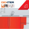 Minirouleau laque pour multisupport (Bois, Fer, Métaux, Pvc), DEXTER, l.120 mm