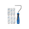 Lot de minirouleaux et recharges 110mm mur lisse ou plafond, DEXTER