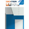 Lot de minirouleaux et recharges 110mm mur lisse ou plafond, DEXTER