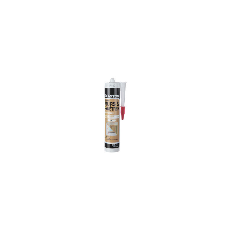 MASTIC MUR ET FENETRE 310ML GRIS AXTON