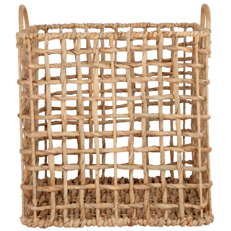 Panier de rangement en jacinthe d'eau et rotin - MAISONS DU MONDE