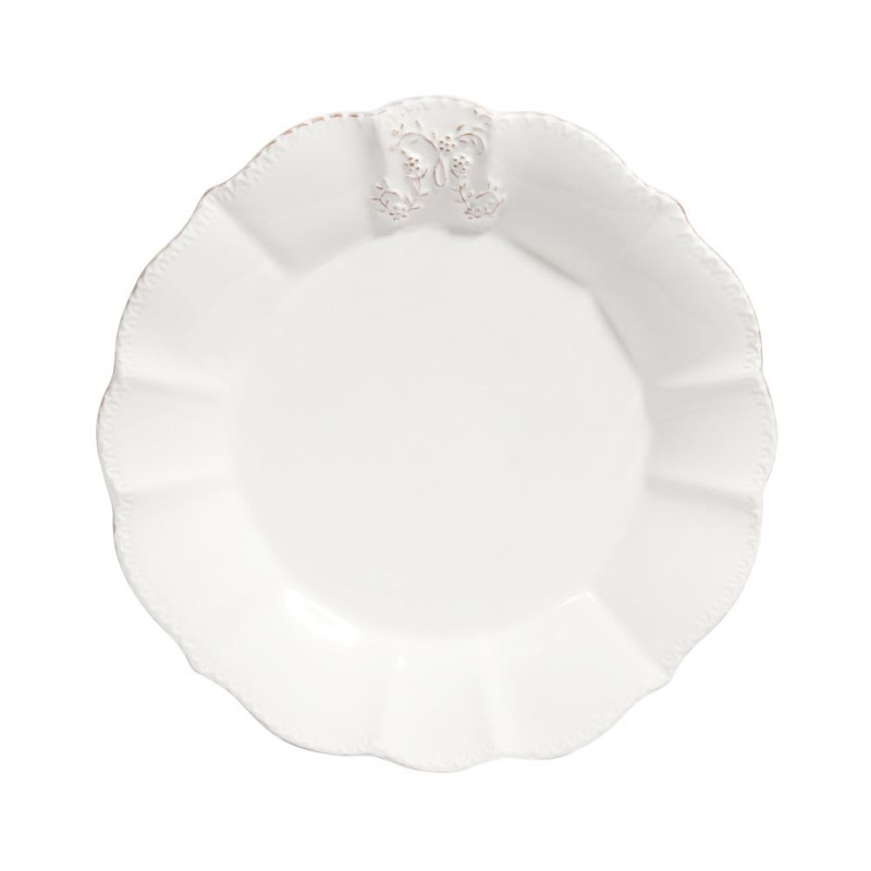 Assiette à  dessert en faïence blanche - MAISONS DU MONDE