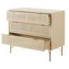 Solstice - Commode 3 tiroirs cannage en rotin L90 - MAISONS DU MONDE