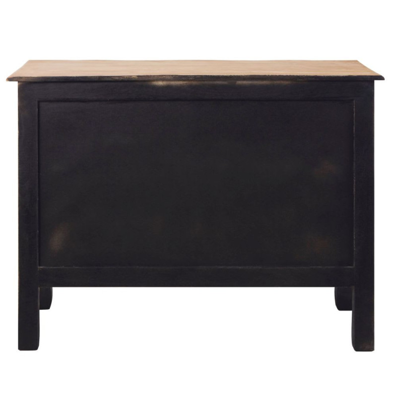 Versailles - Commode 3 tiroirs en bois d'acacia et de manguier noire L110 - MAISONS DU MONDE