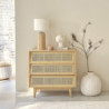 Suzelle - Commode 3 tiroirs et cannage en rotin L80 - MAISONS DU MONDE