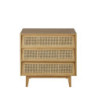 Suzelle - Commode 3 tiroirs et cannage en rotin L80 - MAISONS DU MONDE