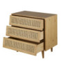 Suzelle - Commode 3 tiroirs et cannage en rotin L80 - MAISONS DU MONDE
