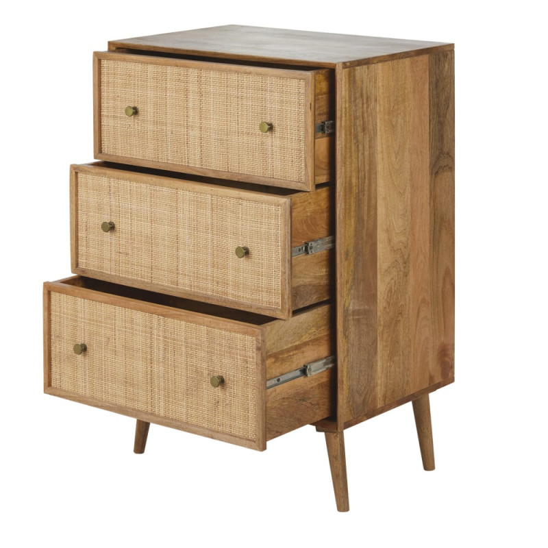 Gisele - Commode haute vintage 3 tiroirs  L65- MAISONS DU MONDE
