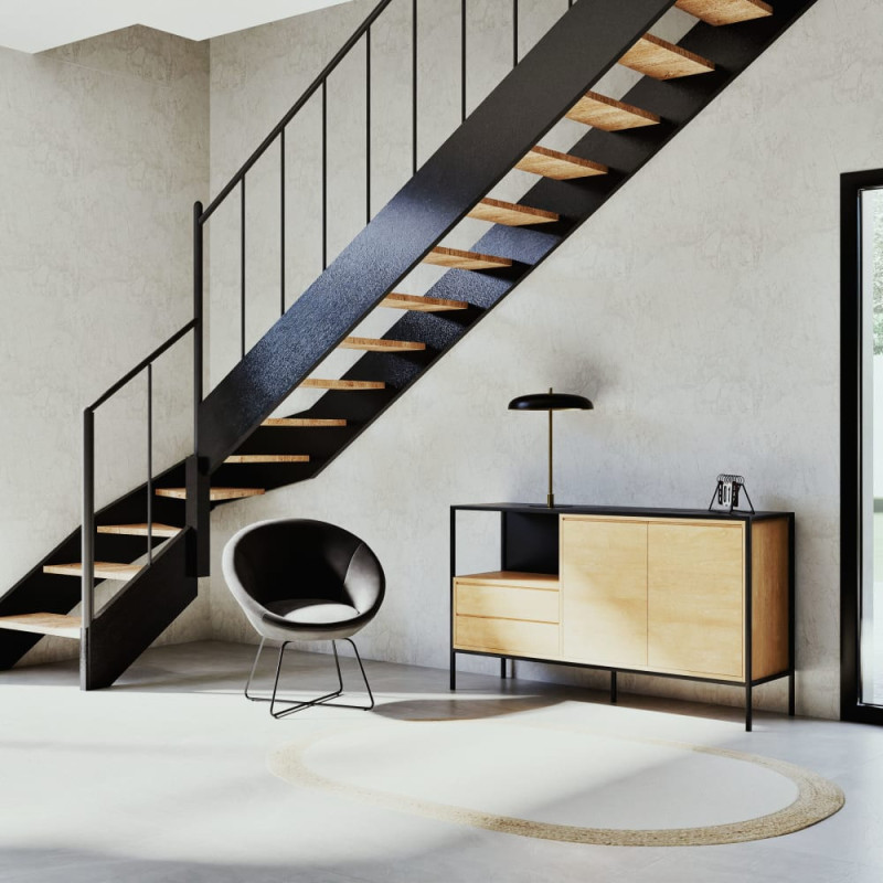 Hipop - Fauteuil en velours noir - MAISONS DU MONDE
