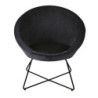 Hipop - Fauteuil en velours noir - MAISONS DU MONDE