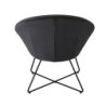 Hipop - Fauteuil en velours noir - MAISONS DU MONDE