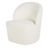 Blackhill - Fauteuil professionnel en tissu recyclé à  bouclettes blanc cassé - MAISONS DU MONDE