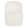 Blackhill - Fauteuil professionnel en tissu recyclé à  bouclettes blanc cassé - MAISONS DU MONDE