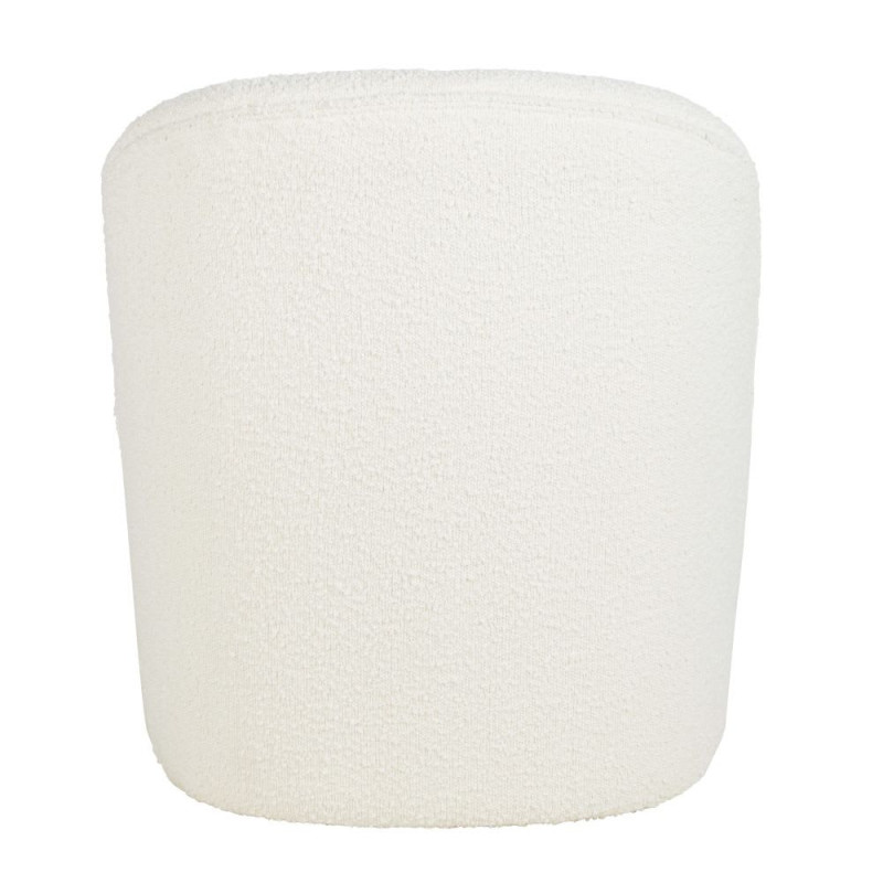 Blackhill - Fauteuil professionnel en tissu recyclé à  bouclettes blanc cassé - MAISONS DU MONDE