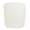 Blackhill - Fauteuil professionnel en tissu recyclé à  bouclettes blanc cassé - MAISONS DU MONDE