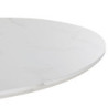 Circle - Table à manger effet marbre et métal blanc 4/5 personnes D100 - MAISONS DU MONDE
