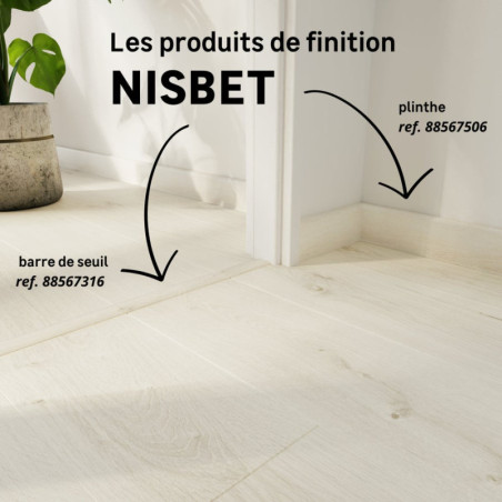 Sol stratifié forte ARTENS DESIGN nisbet, l.19.3 cm, Ep.8 mm, 1,99m2