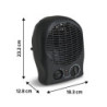 Radiateur soufflant électrique EQUATION Flag 2000 W