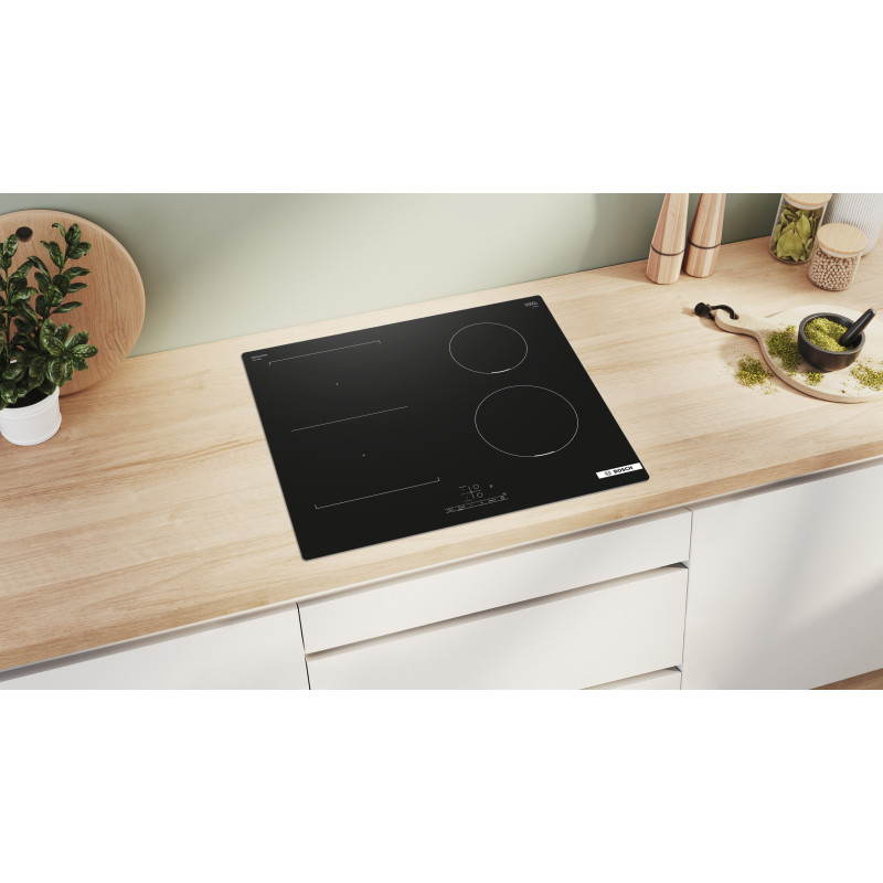 Bosch Serie 4 PVS611BB6E plaque Noir Intégré 60 cm Plaque avec zone à induction 4 zone(s)