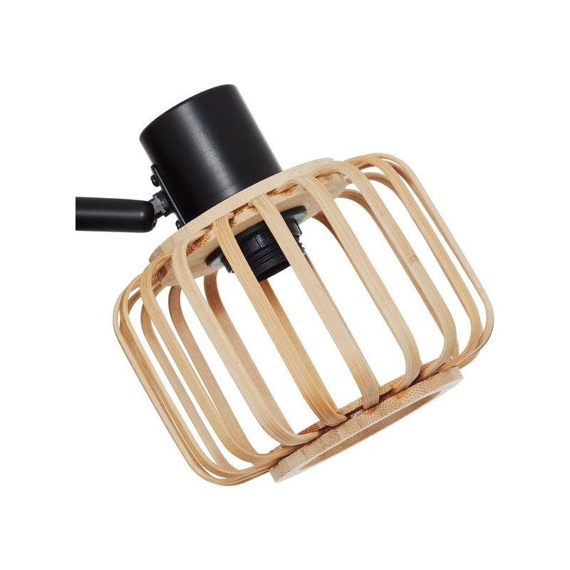 Spot, métal noir naturel E14, INSPIRE Pécan