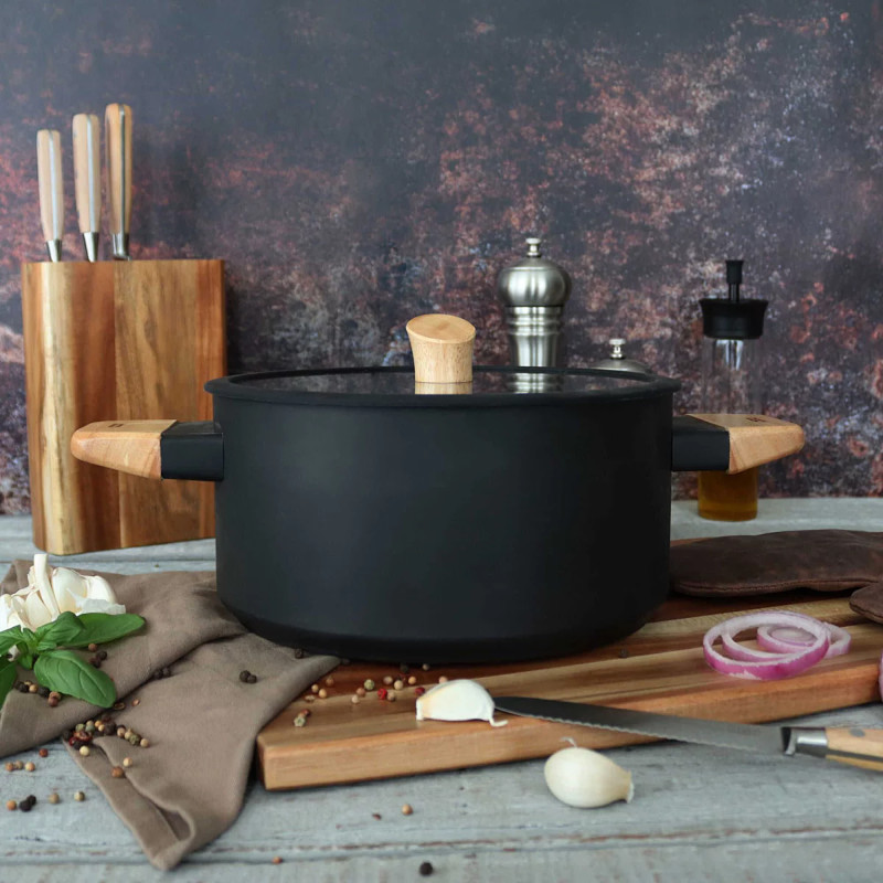 Faitout Ector 24cm Noir - OGO LIVING