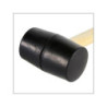 Maillet de carreleur en caoutchouc, 0.22 kg noir