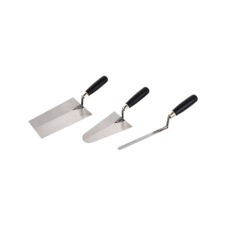 truelles en acier lame de 20 cm premier prix lot de 3