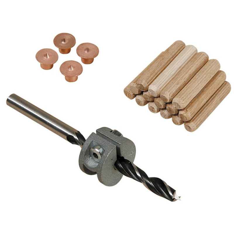 Kit Centreurs Forets Tourillons Diam.10 Mm Wolfcraft