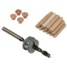 Kit Centreurs Forets Tourillons Diam.10 Mm Wolfcraft