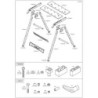 Etabli pliant WOLFCRAFT Master 150, 62.5 x 44.5 cm
