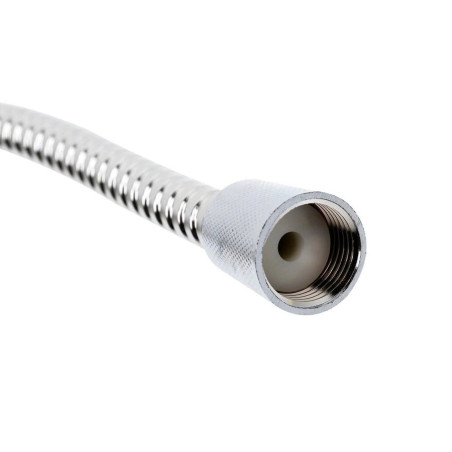 Pommeau de douche simple avec flexible, chromé
