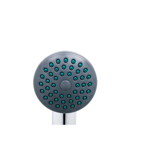 Pommeau de douche simple avec flexible, chromé