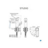Mitigeur lavabo noir mat, SENSEA Studio M