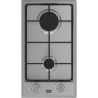 Plaque de cuisson à gaz 2 foyers 30cm Inox - BEKO - HDCG32220FX