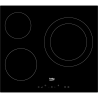 Plaque de cuisson vitrocéramique encastrable 3 foyers Noir - BEKO - HIC63402T 