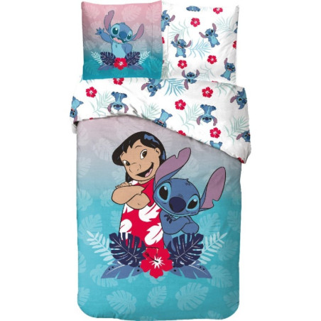 Parure de lit Disney Lilo & Stitch 1 place en coton - AR01873