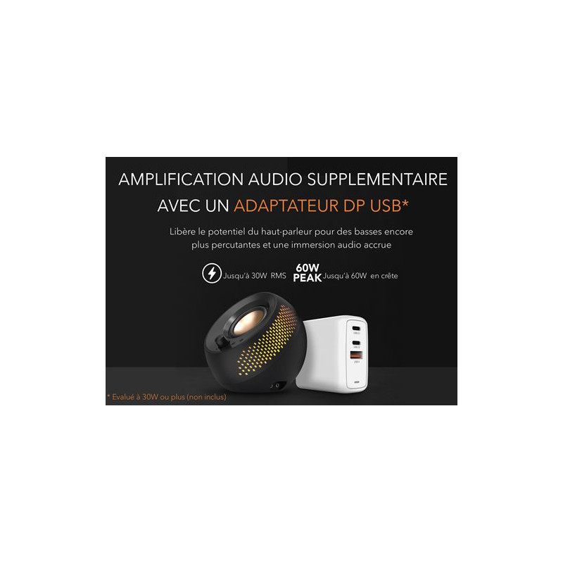Enceintes ordinateur Pebble X Plus 2.1 30W Noir - CREATIVE LABS - 35813735
